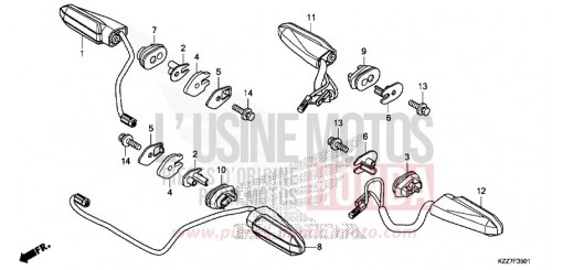 CLIGNOTANT (CRF250RL/RLA) CRF250RLAK de 2019